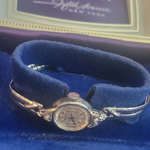 Antique BULOVA WG Diamond WATCH